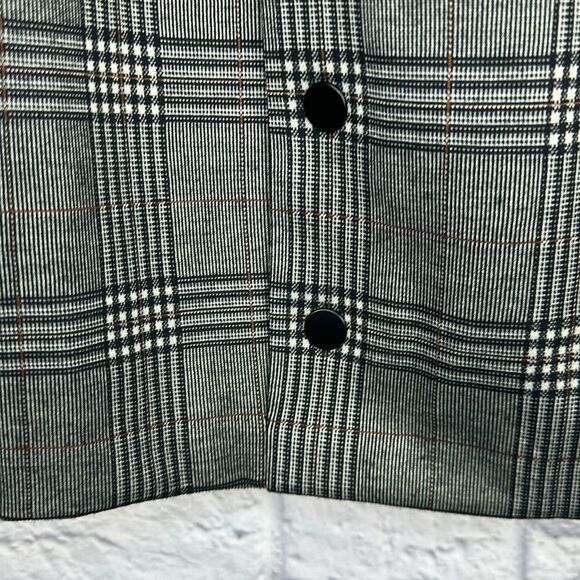 Apt 9 Dress Womens Medium Petite Black Plaid Sleeveless Mock Neck - Picture 2 of 9